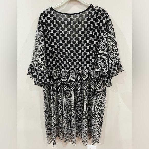 Anthropologie Akemi + Kim Brooke embroidered eyelet loose fit dress size 2 - Picture 7 of 12